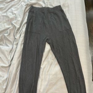 Lunya gray waffle joggers